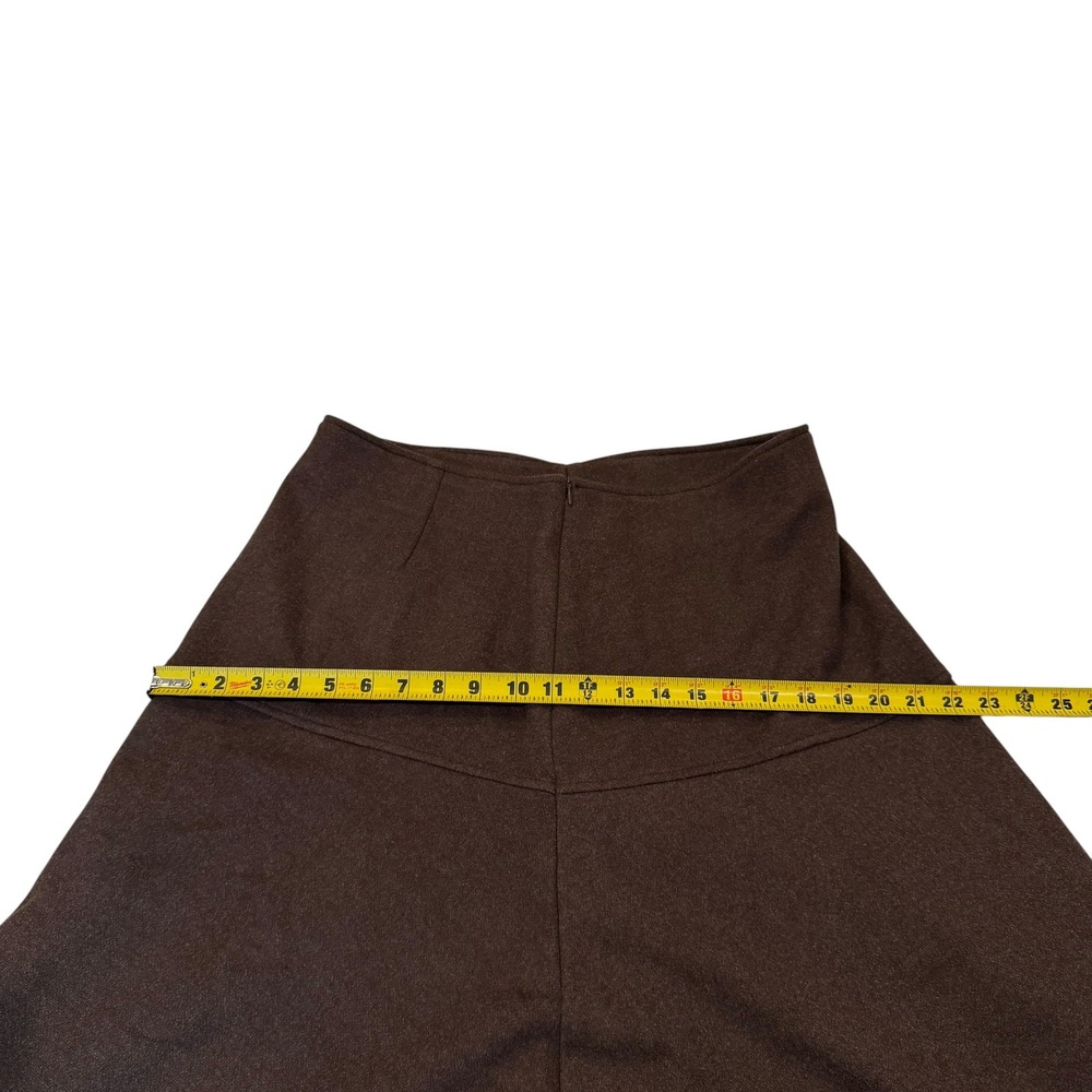 OGL Move Brown Knit A-Line Midi Skirt Women Large Espresso Viscose Blend NWT - Picture 6 of 7